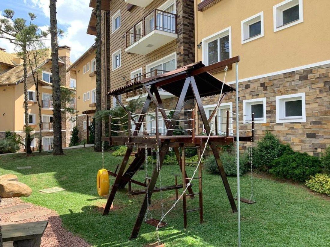 103/3 Apto Com Piscina Aquecida Gramado Buitenkant foto
